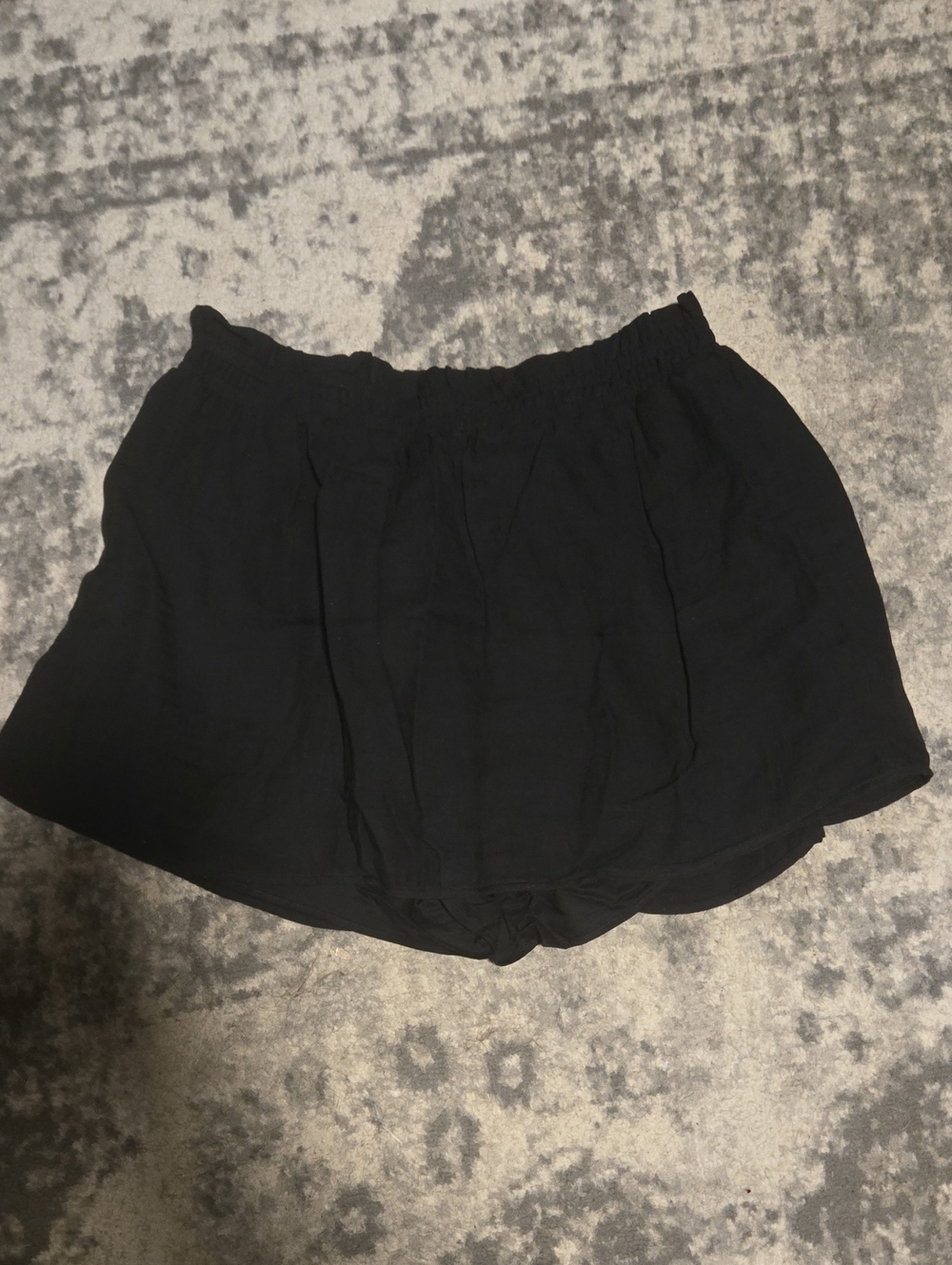 Old Navy Black Elastic Waist Skort